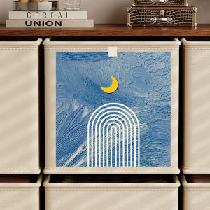 ช่องเก็บของสไตล์ Dopaamine ผ้าฝ้าย สำหรับใช้ในบ้าน ช่องเก็บของ กล่องเก็บของ ชั้นวางของ ตู้จัดระเบียบสินค้า อุปกรณ์ตกแต่งบ้าน