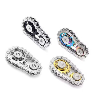 Metal Chain Gear Palm Spinner Fidget Toys Fidget Spinner Office Stress Relief Toys Hand Spinner EDC For Adult Gift
