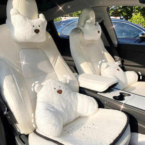 Cute Car Neck Pillow Womens Automobile Interior Accessories Cartoon Polyester Fiber Natural Cotton Four Seasons Universal