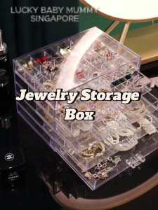 Jewelry Storage Box / Transparent Bracelet Storage Box / Earring Necklaces Jewelry Drawer / Dustproof