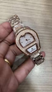 [Promo] Jam Tangan Wanita Aigner Venezia Small Crystal Bezel Stainless Steel Strap Garansi 2 Tahun [✔COD]