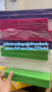 แผ่นพลาสติกลูกฟูกฟิวเจอร์บอร์ด ขนาด A4 หนา2มม. (20แผ่น)