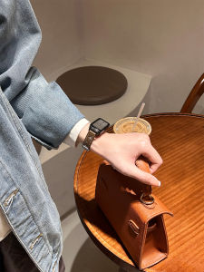 Uhada Huawei Band Compatible Leather Strap Smart Watch Band for Honor Band 7/6 Pro/NFC Version Fashionable Sports Bracelet