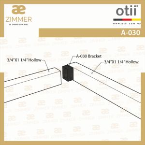 AE Zimmer Otii PVC Bracket A-030_Black (10677) PVC 支架 A-030_黑色 (10677)-100pcs/pack