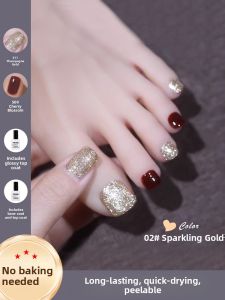 MONLEYTA | Flash Nail Polish Cherry Red Quick Dry Long Lasting Ice Transparent No Baking Required For Professional Use At Nail Salons