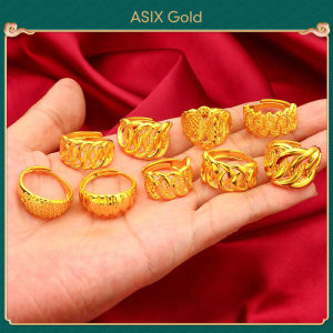 Ladies COCO Ring Gold 916 Goldsmith Handmade Ring 24K Bangkok Gold Fashion Korea Ring Jewelry Gifts