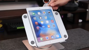 E-WOITD Laptop Stand Tablet Holder 360° Rotating Height Adjustable Metal Laptop Stand Portable Lightweight