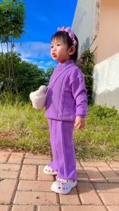 Baju Anak Perempuan Aurel Set Joly / Baju Anak Perempuan / Setelan Sweater Rajut Anak