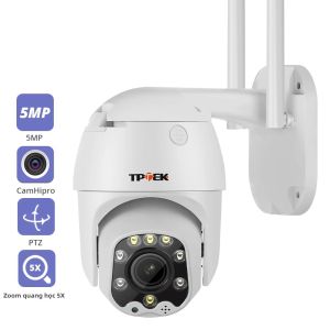 Camera IP Wifi PTZ 5MP Với Zoom Quang Học 5X Camera Giám Sát An Ninh Ngoài Trời Camera Video Dome Tốc Độ Cao Tầm Nhìn Ban Đêm Màu Sắc
