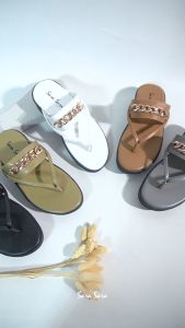 Sara Sara MIRZA Sandal Jepit Wedges Casual Wanita/ Sendal Casual