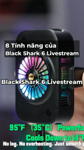 [Chính Hãng] [BH12T] Black Shark Phone Cooler 6 Livestream Quạt tản nhiệt Phát trực tiếp 30W +Kẹp điện thoại+Ren chuẩn