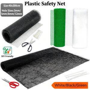 Garden Plastic Wire Mesh 40cm X 300m 3mm-12mm Holes Plant Protection & Pet Fence Chicken Coop Rabbit Run Netting