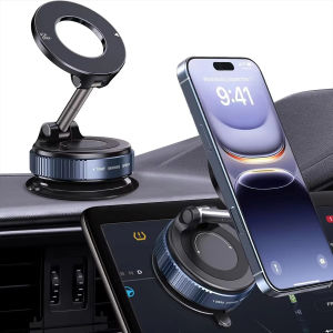 360 Vacuum Magnet Car Bracket Upgraded Version Multi-angles Adjustment Strong Magnetic Suck Foldable Car Navigation Phone Holder