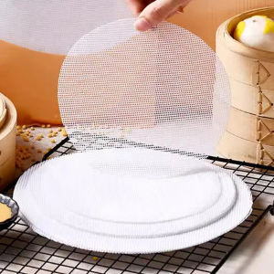 Silicone Steamer Liner 8/10/12 Inch Non-Stick Pan Reusable Silicone Air Fryer Liner Steamed Buns Dumplings Baking Pastry Kitchen
