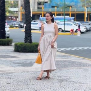 Vied By Mel Woven Midi Pocket Dress