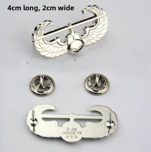 Military Aviation Qualification Insignia Metal Badge Rank Emblem Chest Patch Shoulder Strap Hat Badge Collectors Item