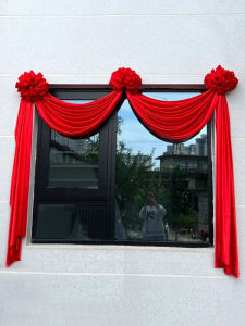 Large Red Flower Ball Silk Ribbon Opening Ceremony Carriage New Car Celebration Decoration Business Grand Opening Celebration