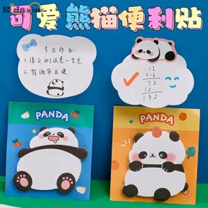Cartoon Panda Sticky Note Collection - Fun and Functional Memo Pad for School and Office Supplies