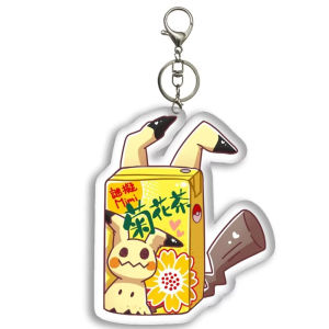 Bandai | for PTCG Eevee Gengar Mimikyu Rowlet Wobbuffet Anime Peripheral Acrylic Keychain Q Version Backpack Accessories Festival Gift