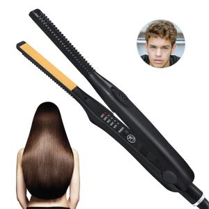 Máy Duỗi Tóc Và Uốn Tóc Mini 2 Trong 1 Bằng Gốm Sứ Dành Cho Nữ & Nam Máy Duỗi Tóc Ngắn Chuyên Nghiệp Máy Duỗi Râu Với Nhiệt Độ Điều Chỉnh Được