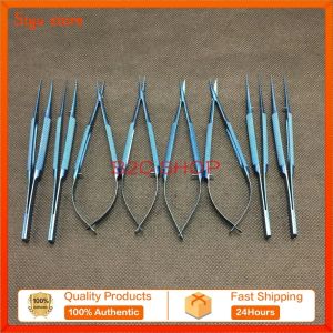 12.5CM Titanium dental tweezers instruments scissors 10.5CM Micro forceps tweezers tools
