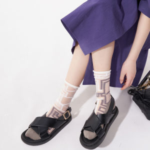 French Art Glassy Sheer Socks
