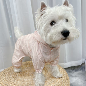 Waterproof Dog Raincoat Pet Clothes for Small to Medium Size Dogs like Corgi Casual Polka Dot Design Doggy Waterproof Coat