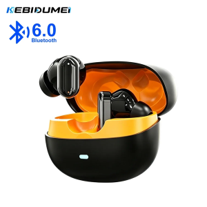 Kebidumei | KEBIDUMEI Bluetooth 6.0 Earphones Wireless In Ear Earbuds 38ms Low Latency Waterproof Headsets ANC Noise Reduction Headphones