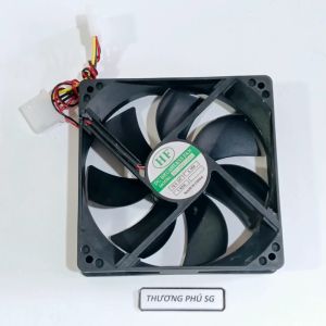 Quạt Case 12Cm dày 2.5Cm / Điện áp 12V DC (Fan Case) đầu cắm ATA 4Pin