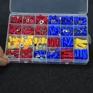 280pcs Assorted Crimp Spade Terminal Wire Flat Female and Male Insulated Electrical Wire Cable Connector Kit Set Cable