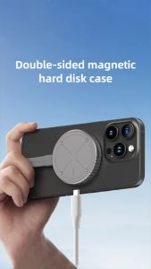 Hagibis | Hagibis Magnetic M.2 2230 NVMe SSD Enclosure SSD Case USB C 3.2 Gen2 to NVMe PCI-E for iPhone 16 Pro Max ProRes Magsafe MacBook