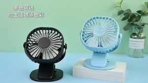 Mini Clip Fan Portable Rechargeable Electric Fan USB Charging Desk Fan For School Office Mute Dormitory Fan Baby Stroller