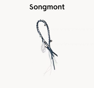 Songmont Handmade Woven Phone Rope Stone Pendant Olive Green Natural Stone Fresh Unique Sunscreen Hanging Rope Bag Accessory
