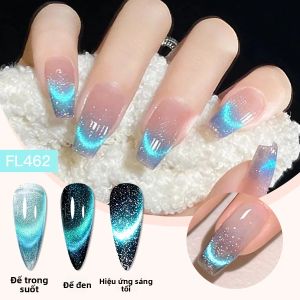 Sơn Móng Tay Gel Từ Tính Phản Quang Động Four Lily 7ml Lấp Lánh Dễ Tẩy Dùng Cho Trang Trí Móng Tay