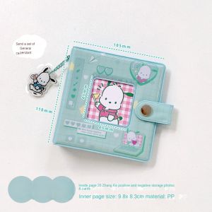 Kawaii Sanrio Anime Mini Photo Album Hello Kitty Kuromi My Melody Card Book Cinnamoroll Photo Storage Book Cute Gift