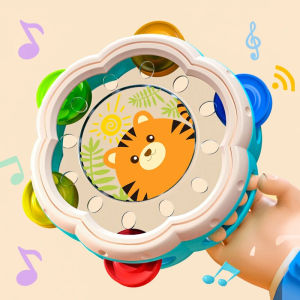 W18 Baby Toys 6 12 Months Montessori Musical Instruments Hand Drum Shaking Rattlers Infant Kids Interactive Music Educational Toys