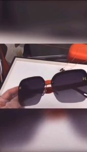 TRENDY Kacamata Hitam Fashion Square Korea Style 2023 In Gradien Ocean Piece Bingkai Besar