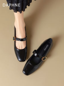 Daphne | Giày Bệt Nữ Elegance Đẹp Dễ Chịu Đầu Vuông Mary Jane