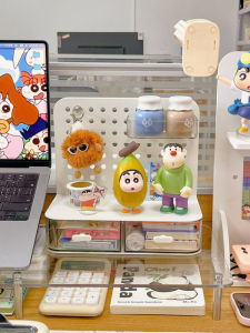 Office Desk Hole Board Organizer Rack Drawers Storage Box Hole Board Shelf Document Storage Desk Accessories Work Station