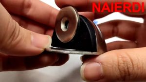Stainless Steel Rubber Magnetic Door Stopper Non Punching Sticker Hidden Door Holders Floor Mounted Nail-free Door Stops