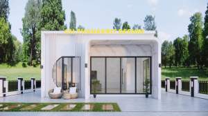 แบบบ้านโมเดิร์นกล่อง 1 ชั้น