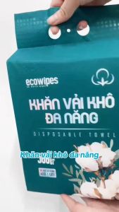 KHO PHÚ NHUẬN_Khăn vải khô đa năng túi rút EcoWipes 500Gr treo tường mềm mại phù hợp cho da nhạy cảm