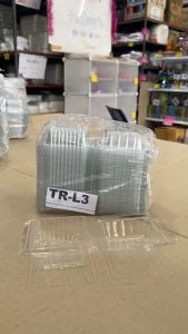 (ชุดละ 5 แพค) กล่องใส TR - L3 (PET) แพคละ 100 ชิ้น ยี่ห้อTC