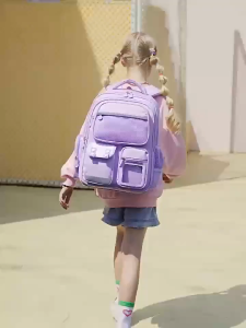 Primary School High Capacity Multi Pocket Schoolbag for Children in Grades 1-3 to 6 Waterproof Backpack for Backbone Protection and Load Reduction Backpack