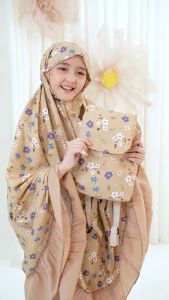 Mukena Anak Tas Ransel 2in1 Motif Katun (Usia 6-12 Tahun)