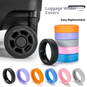 Thickened Silicone Luggage Wheel Covers Anti-Scratch Rubber Rings for Suitcase Wheels Durable Protectors for Universal Rolling