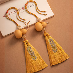 LingYin 2025 Door to Door Open Gourd Pendant for Balcony Living Room Bedroom Five Emperor Coins Gourd Car Hanging Ornament