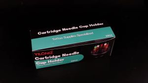 20PCS Disposable Tattoo Cartridge Cup Holder Transparent Plastic Tattoo Needle Holder Blending Rinsing Diluting Drying Ink Cup