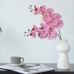 1PCHigh Quality Artificial Butterfly Orchid Real Touch Fake Flowers Orchid For House Home Wedding Festival Decor