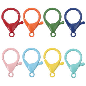 ตะขอเกี่ยวเครื่องประดับที่มีสีสันสำหรับทำสร้อยคอสร้อยข้อมือโซ่อุปกรณ์เสริมพวงกุญแจแบบทำมือ